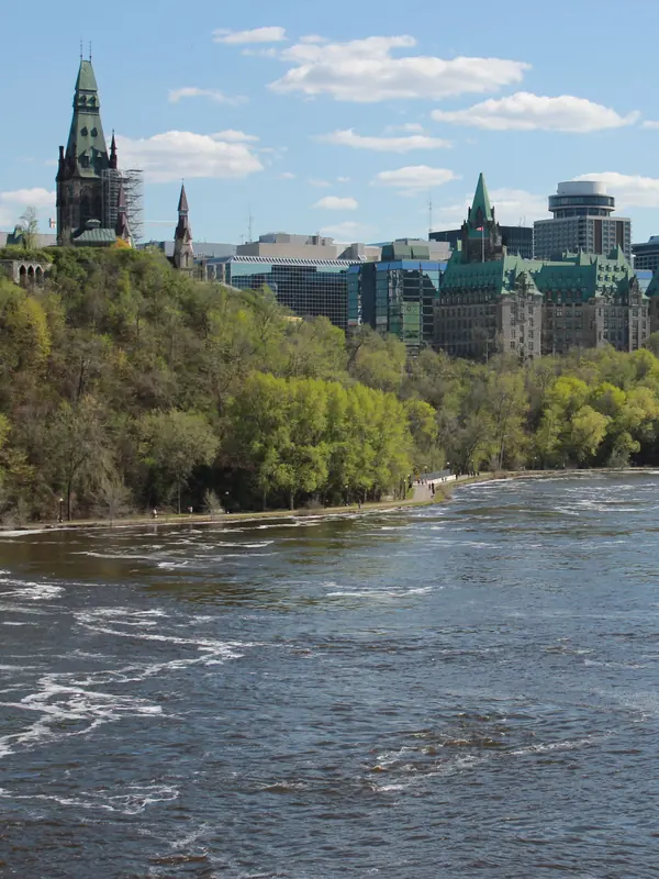 The Ottawa River and Parliament Hill